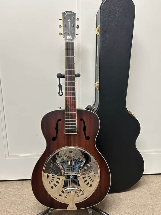 Fender Paramount PR-180E Resonator w/Electronics - Aged Cognac Burst