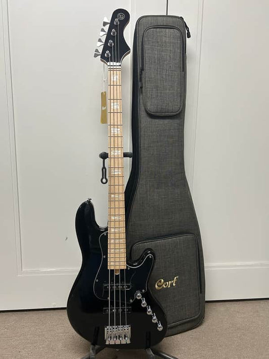 Cort Elrick NJS 4 Four String Electric Bass Guitar - Black