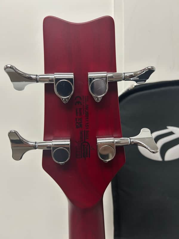 Washburn SB4R Wing Series Scavenger Bass - Trans Red w/Free Gigbag