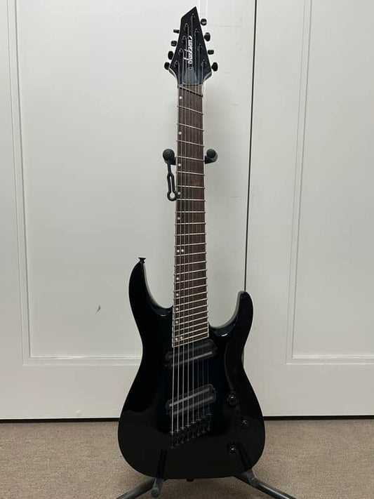 Jackson X Series SLAT8 MS Soloist Archtop 8 String Electric Multi Scale Guitar - Gloss Black