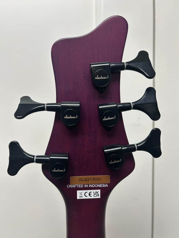 Jackson X Series Spectra SBXP V Five String Bass - Transparent Purple Burst