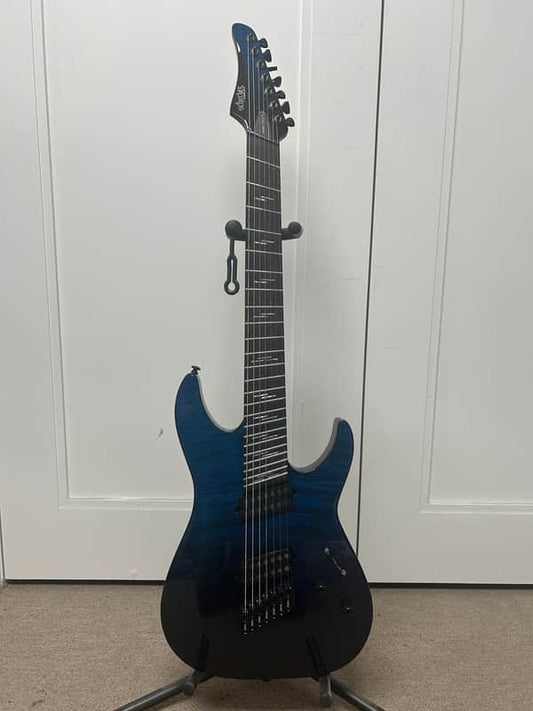 Schecter Reaper-7 Elite Multiscale Seven String Electric Guitar - Deep Ocean Blue