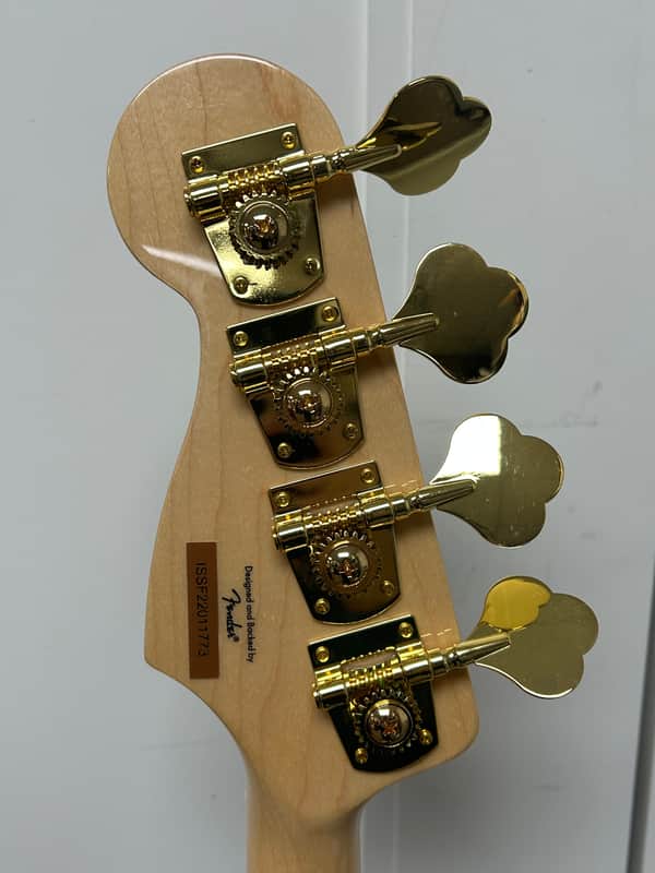 Squier 40th Anniversary Gold Edition Jazz Bass - Olympic White