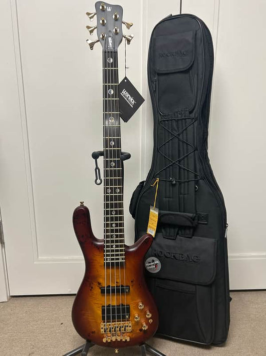 Warwick Teambuilt Streamer LX Limited Edition 2025 5-string Bass Guitar - Honey Sunset Burst