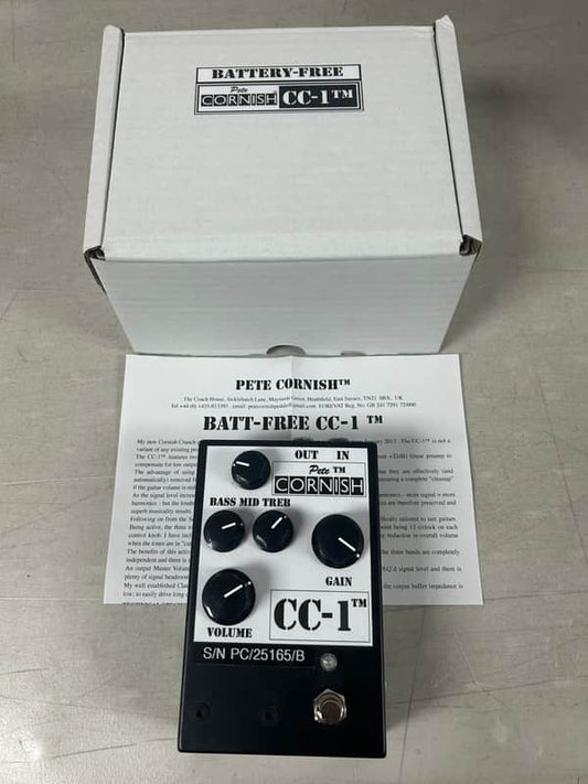 Pete Cornish CC-1 Battery-Free Cornish Crunch Pedal