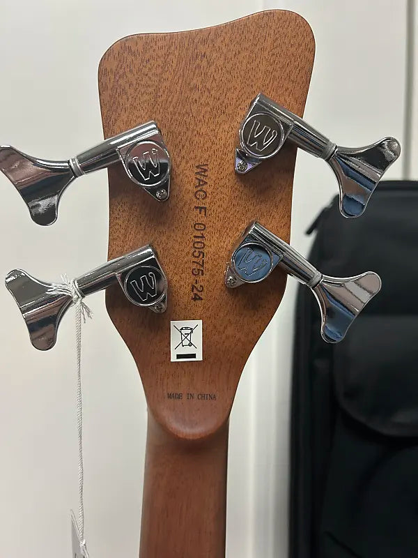 Warwick Rockbass Alien Deluxe Hybrid Thinline 4 String Acoustic Electric Bass - Natural