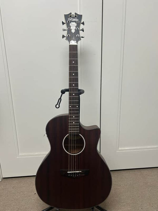 D'Angelico Premier Gramercy LS Grand Auditorium Acoustic Guitar w/Electronics - Natural Mahogany Satin