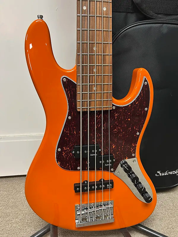 Sadowsky MetroExpress Hybrid P/J 5 String Bass w/Morado Fingerboard - Candy Apple Orange