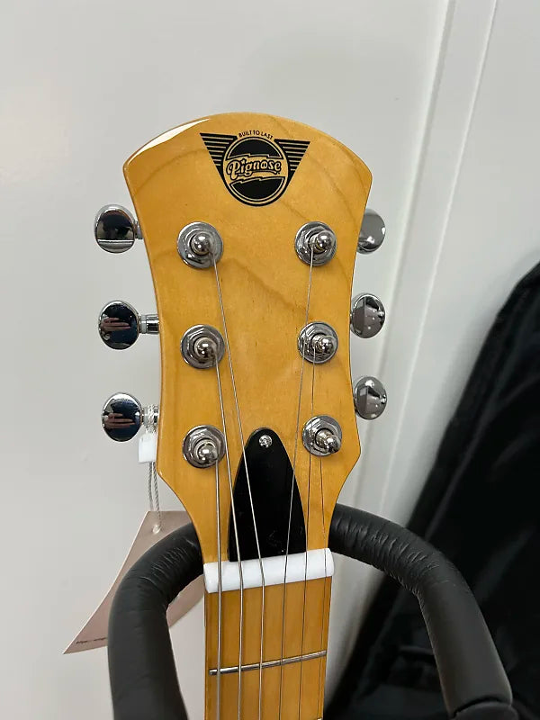 Pignose PGG-200 Mini Electric Travel Guitar - Black Paisley w/Gig Bag