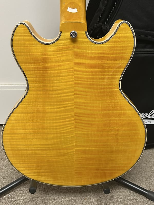 D'Angelico Premier Mini DC XT Semi Hollow Body Guitar 2024 Sweetwater Exclusive - Blonde