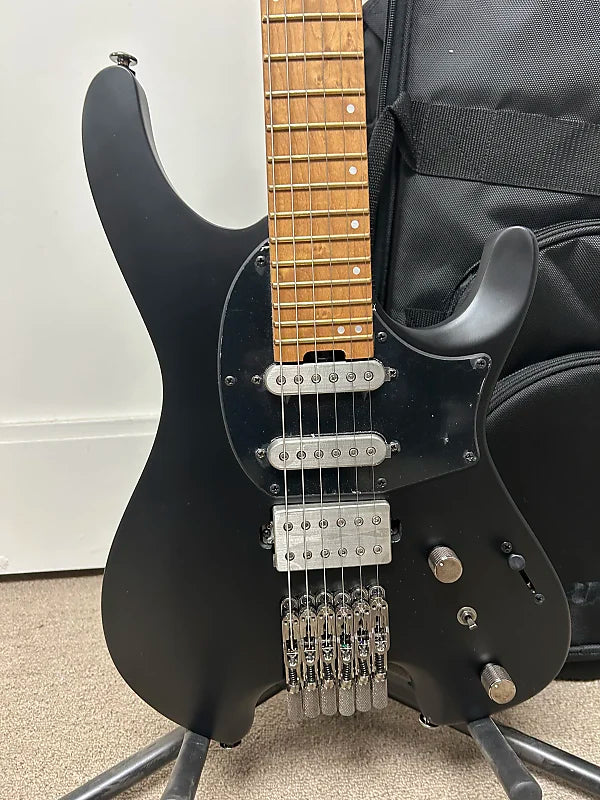 Ibanez Q54-BKF Quest Standard Headless Electric Guitar - Black Flat