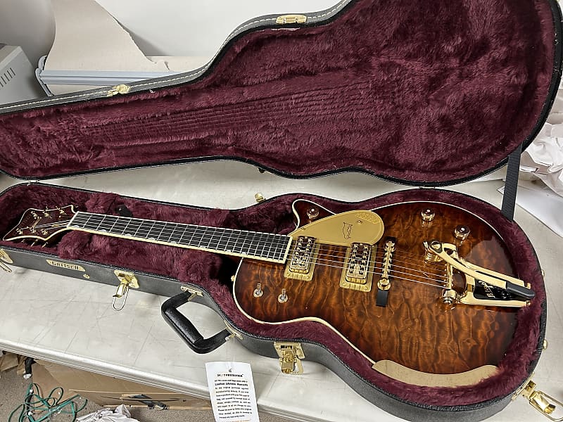 Gretsch G6134TGQM-59 Limited Edition Semi Hollowbody Quilt Classic Penguin with Bigsby - Forge Glow