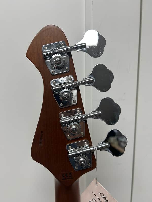 Aria Pro II Jaco Pastorius Tribute 313-JP Detroit Fretless Bass Guitar - Open Pore Sunburst w/Free Gigbag