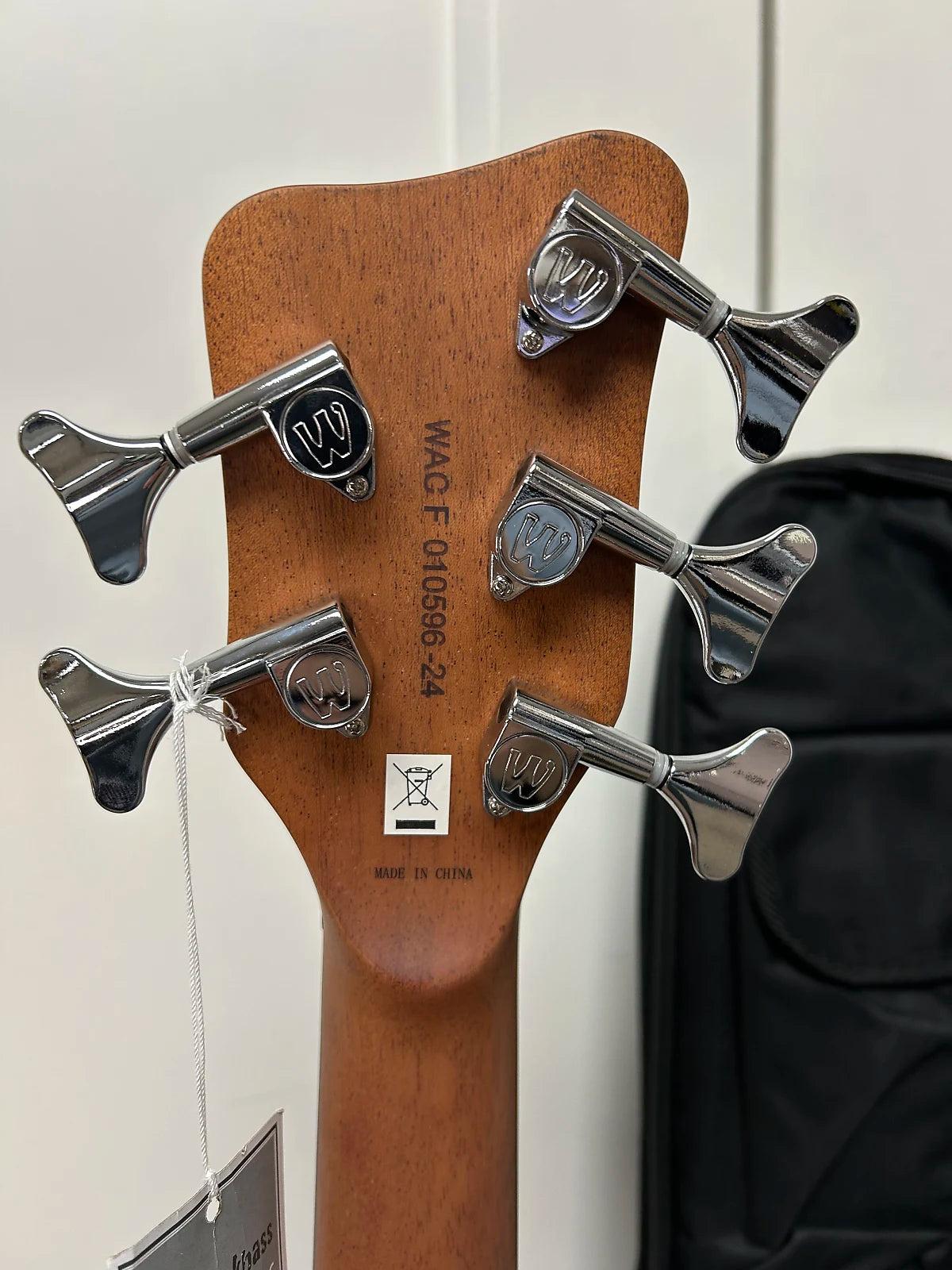 Warwick Rockbass Alien Deluxe Hybrid Thinline 5 String Fretless Acoustic Electric Bass - Natural