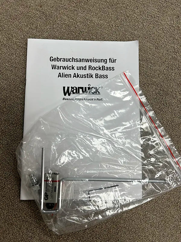 Warwick Alien Standard 5 String Acoustic Electric Bass - Black