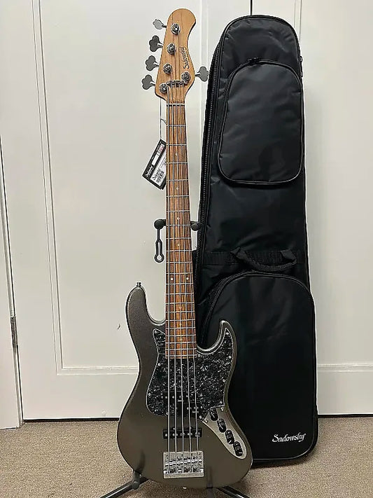 Sadowsky MetroExpress Hybrid P/J 5 String Bass w/Morado Fingerboard - Silver Metallic