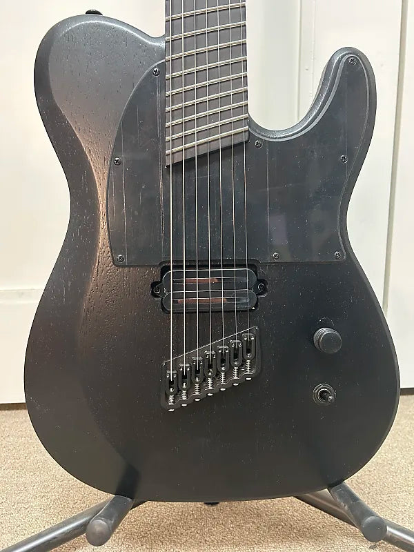 Schecter PT-7 MS Black Ops 7 String Multiscale Electric Guitar - Satin Black Open Pore