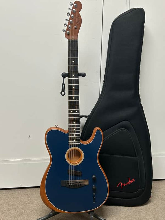 Fender American Acoustasonic Telecaster Acoustic Electric Guitar - Steel Blue