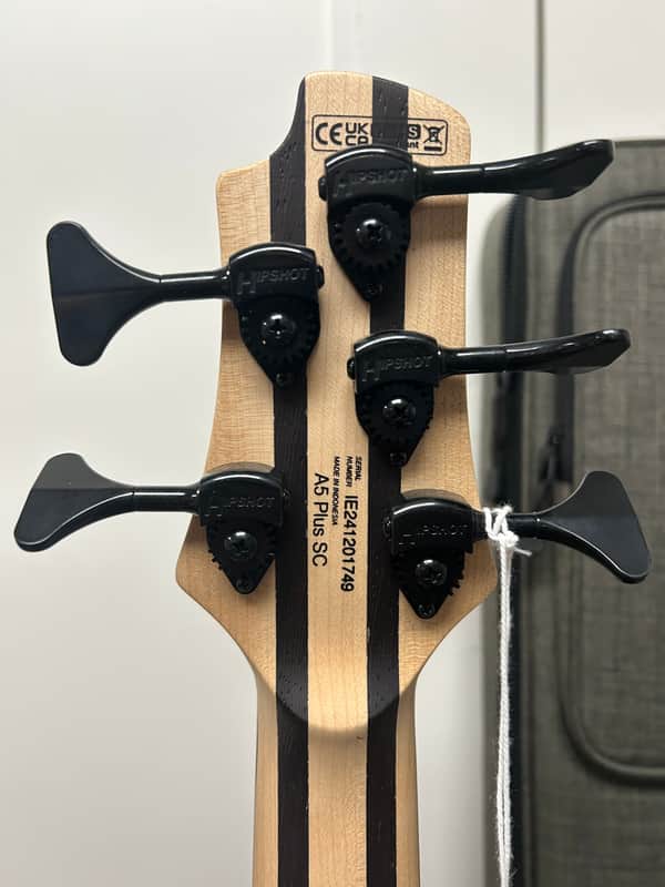 Cort Artisan Series A5 Plus SC 5 String Bass Guitar - Amber Open Pore - B Stock