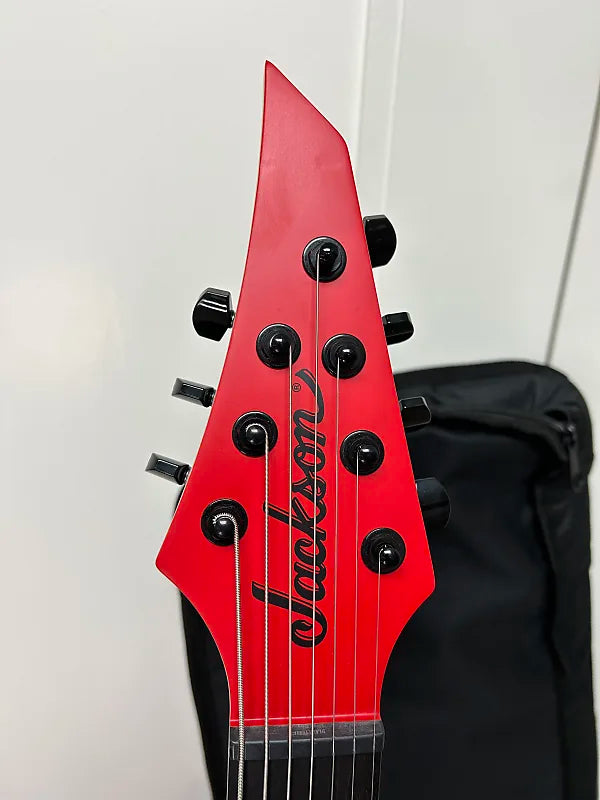 Jackson Pro Plus Series DK Modern MDK7 HT - Satin Red with Black Bevels