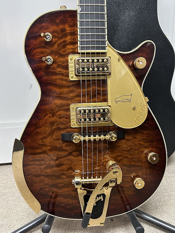 Gretsch G6134TGQM-59 Limited Edition Semi Hollowbody Quilt Classic Penguin with Bigsby - Forge Glow