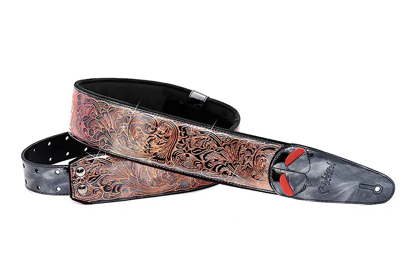 Right On Straps Mojo Revolver Copper High Quality Vegan Guitar Strap