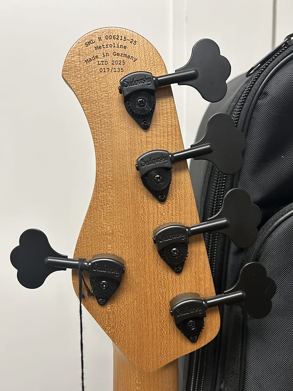 Sadowsky Metroline 24 Fret Modern 2025 Limited Edition 5 String Bass Guitar - Natural Transparent Satin