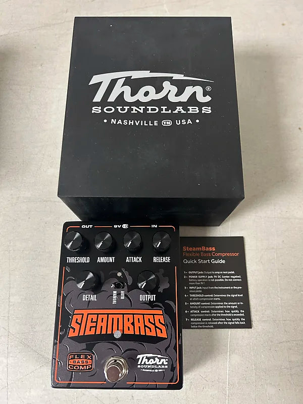 compressor pedal bass Thorn Soundlabs Steambass Flex Bass Comp Compressor Pedal – DSI Guitars