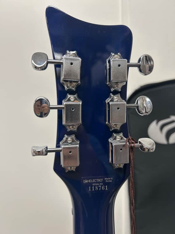 Danelectro 66BT Baritone Electric Guitar - Transparent Blue - Brand New w/Free Gigbag