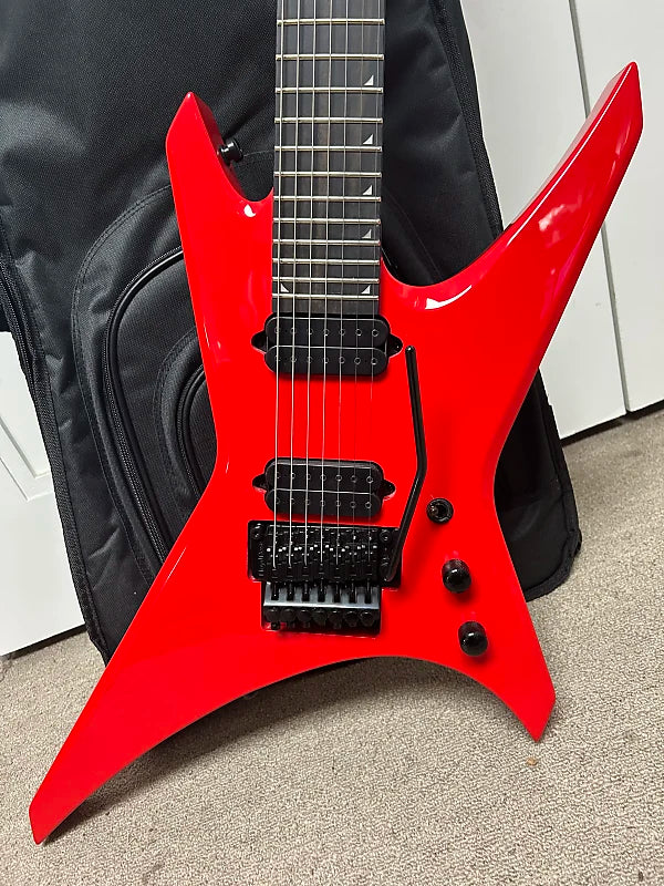 Jackson Pro Series Dave Davidson Warrior WR7 7 String Electric Guitar- Ferrari Red