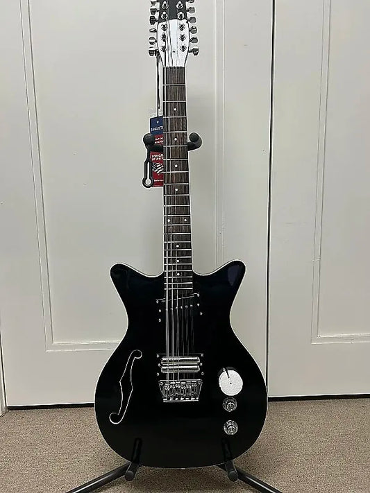 Danelectro Fifty Niner 12 String Semi Hollow Body Electric Guitar - Black