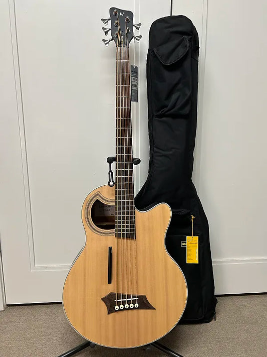 Warwick Rockbass Alien Standard 5 String Acoustic Electric Bass - Natural