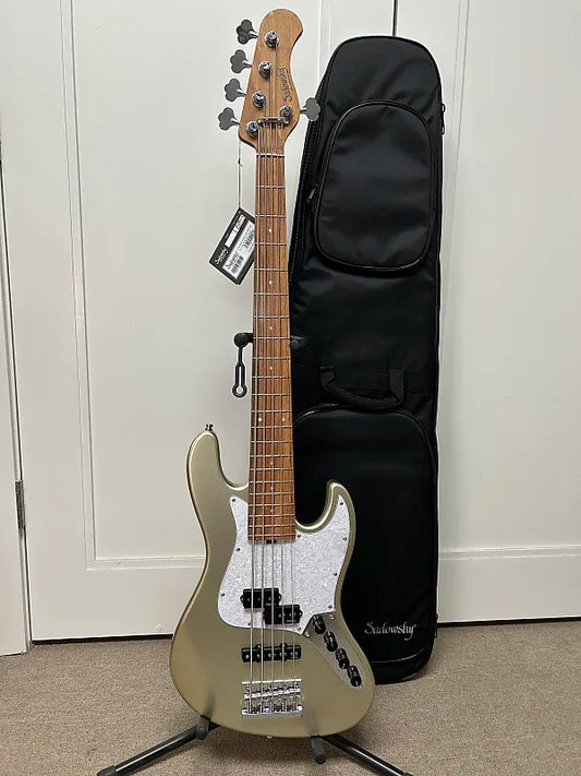 Sadowsky MetroExpress Hybrid P/J 5 String Bass w/Morado Fingerboard - Champagne Metallic