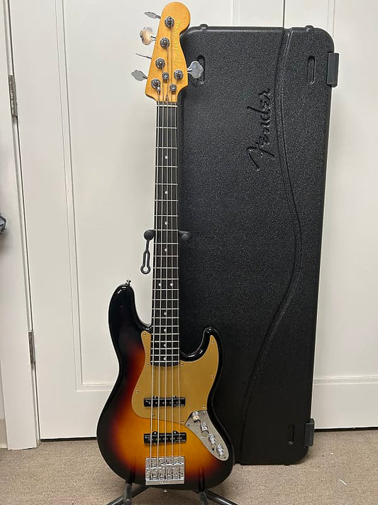 Fender American Ultra II Jazz Bass V with Ebony Fretboard - Ultraburst