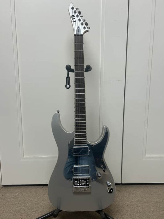 ESP LTD KS M-6 Evertune Ken Susi Signature Electric Guitar - Metallic Silver