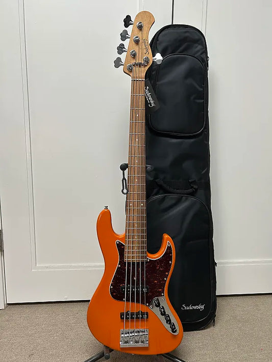 Sadowsky MetroExpress Vintage J/J 5 String Bass w/Morado Fingerboard - Candy Apple Orange