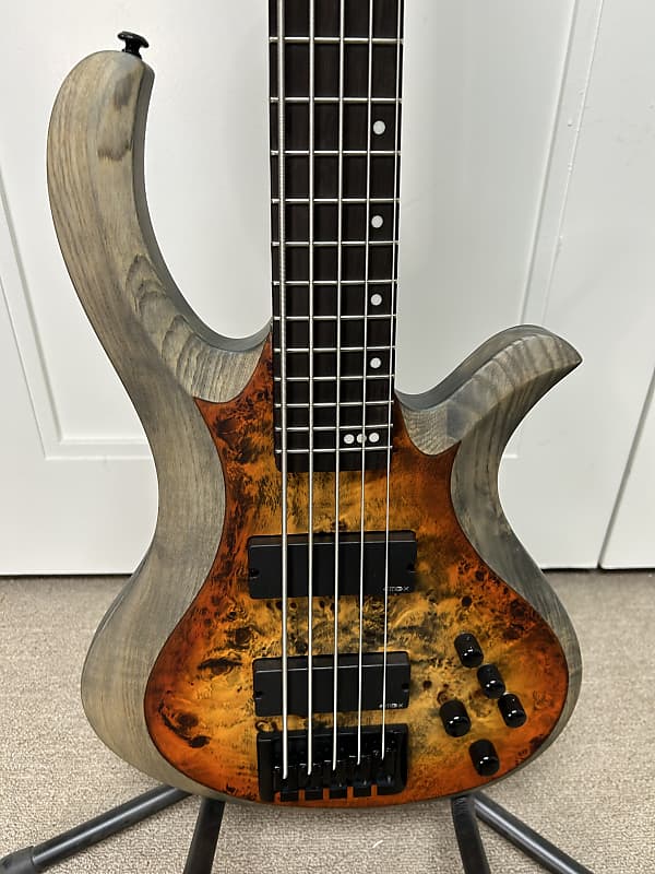 Schecter Riot-5 5 String Bass Guitar - Inferno Burst