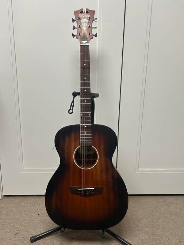 D'Angelico Premier Tammany LS Acoustic Guitar w/Electronics - Aged Mahogany w/gigbag