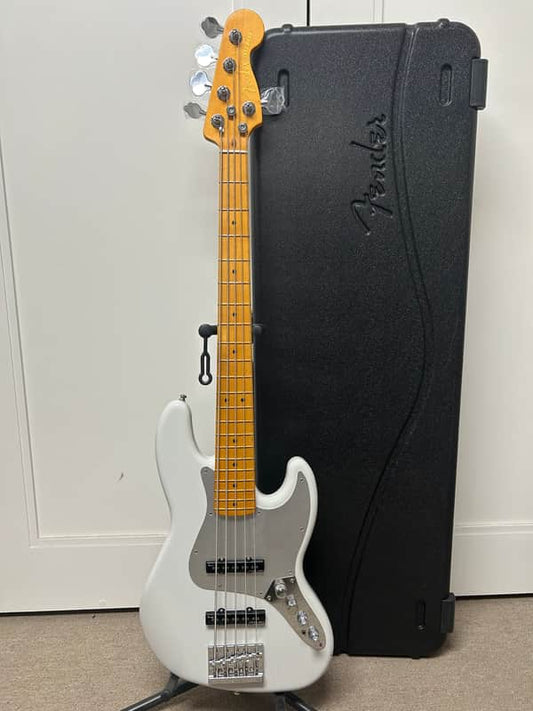 Fender American Ultra II Jazz Bass V with Maple Fretboard - Avalanche
