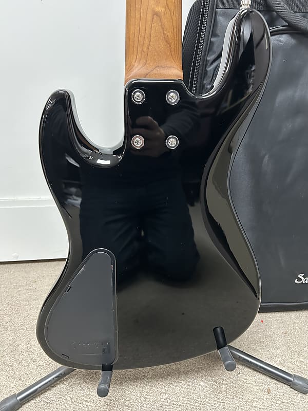 Sadowsky MetroExpress Hybrid P/J Bass 5-String FRETLESS with Pau Ferro Fretboard - Solid Black