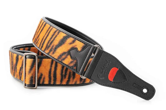 Right On Straps Talisman Tiger Orange Vegan High Quality Guitar Strap