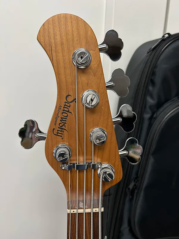 Sadowsky MetroExpress 21 Fret Vintage J/J Bass 5 String Left Handed w/Morado Fretboard - Olympic White