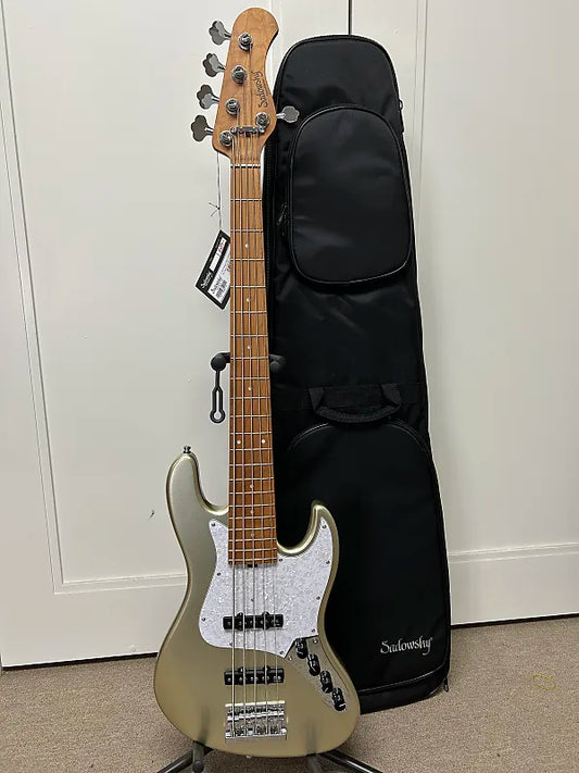 Sadowsky MetroExpress Vintage J/J 5 String Bass w/Maple Fingerboard - Champagne Metallic