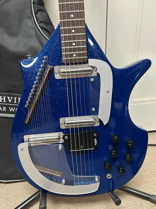 Danelectro Coral Sitar Reissue - Blue Flake - Brand New with Free Gigbag