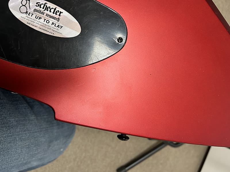 Schecter E-1 FR S Sustainiac Electric Guitar - Satin Candy Apple Red