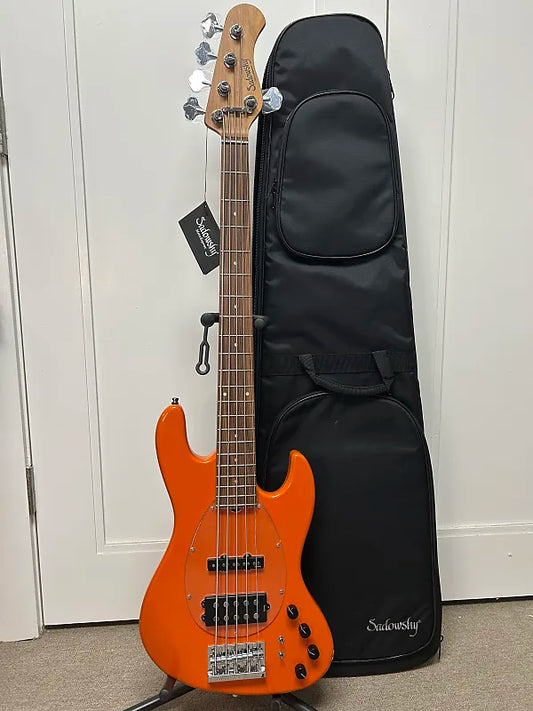 Sadowsky MetroExpress 21 Fret Vintage M/J Bass 5 String Morado Fretboard - Candy Apple Orange