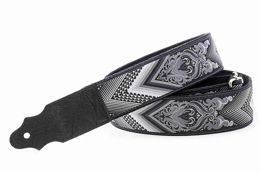 Right On Arrow Black Vegan High Quality Guitar Strap