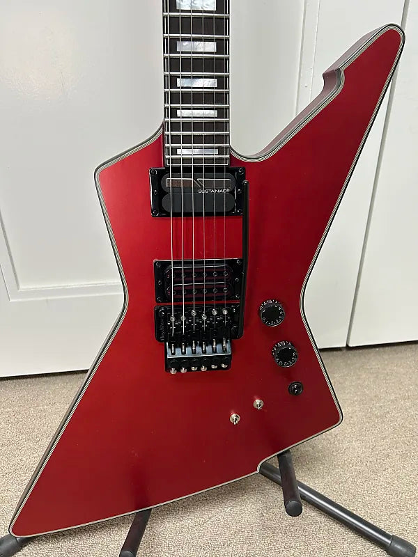 Schecter E-1 FR S Sustainiac Electric Guitar - Satin Candy Apple Red