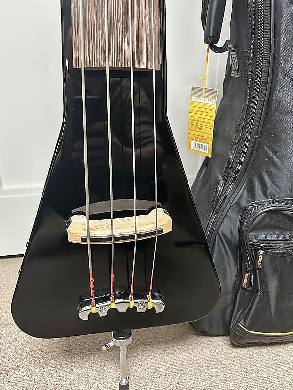 Warwick Rockbass Triumph Lite Electric Upright Bass Guitar - Solid Black High Polish