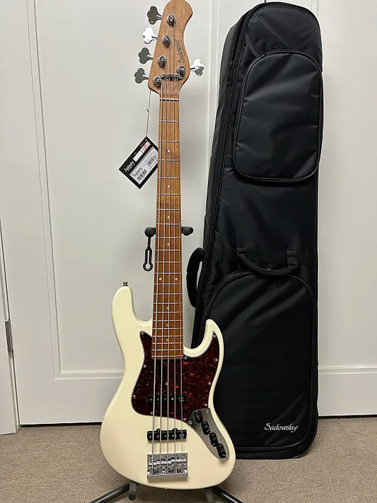 Sadowsky MetroExpress Vintage J/J Bass 5-String with Maple Fretboard - Olympic White